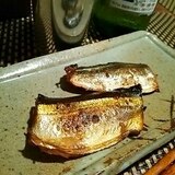 イージースモーカーで作る、秋刀魚の肝醤油燻製